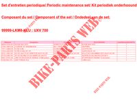 MAINTENANCE SET for Kymco KYMCO UXV 700I SPORT 4T EURO II