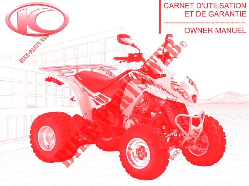 OWNER'S MANUAL for Kymco MAXXER 300 US 4T EURO II