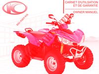 OWNER'S MANUAL for Kymco MAXXER 400 IRS 2X4 - 4X4 4T EURO II