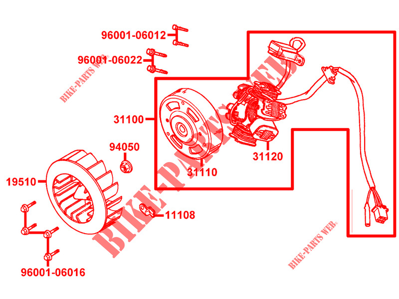 IGNITION for Kymco AGILITY 50 FR 2T EURO II