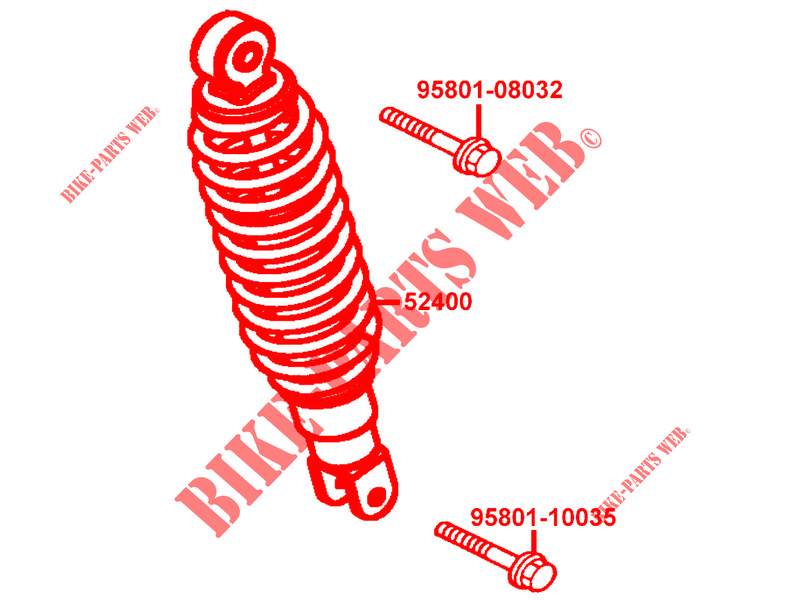 SHOCK ABSORBER for Kymco AGILITY 50 FR 2T EURO II