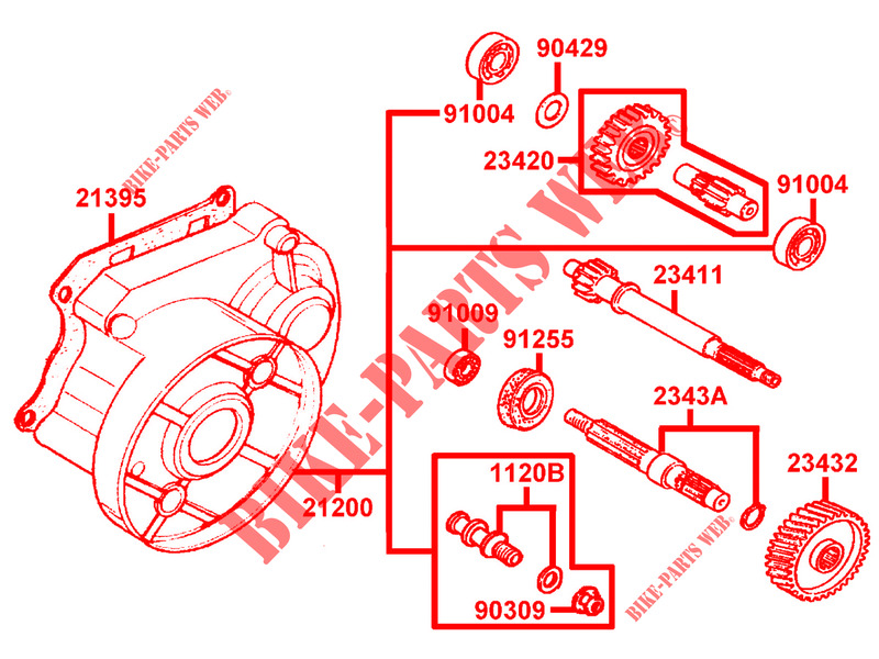 TRANSMISSION for Kymco AGILITY 50 FR 2T EURO II