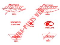 STICKERS for Kymco MXU 250 4T EURO II - MXU 250 4T EURO II URBAN QUAD