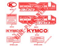 STICKERS for Kymco MXU 300 R 4T EURO II