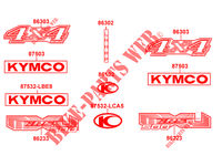 STICKERS for Kymco MXU 500 IRS 4X4 4T EURO II