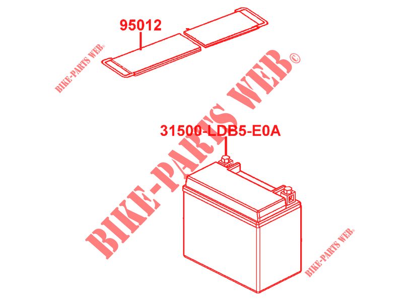 BATTERY for Kymco MXU 500 IRS 4X4 INJECTION 4T EURO II