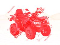 MAINTENANCE PARTS for Kymco MXU 550 EX IRS 4X4 INJECTION 4T EURO II