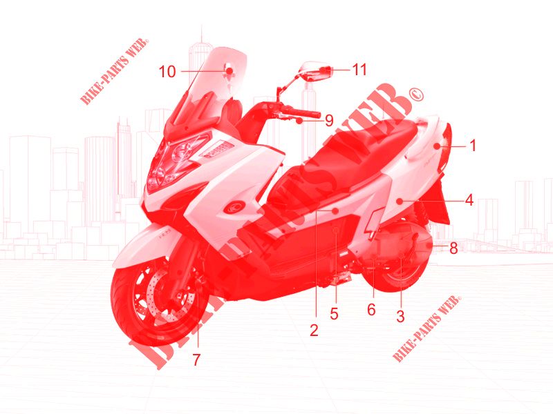 MAINTENANCE PARTS for Kymco MY ROAD 700I 4T EURO III